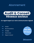 Service d'audit et conseil pour réseaux sociaux