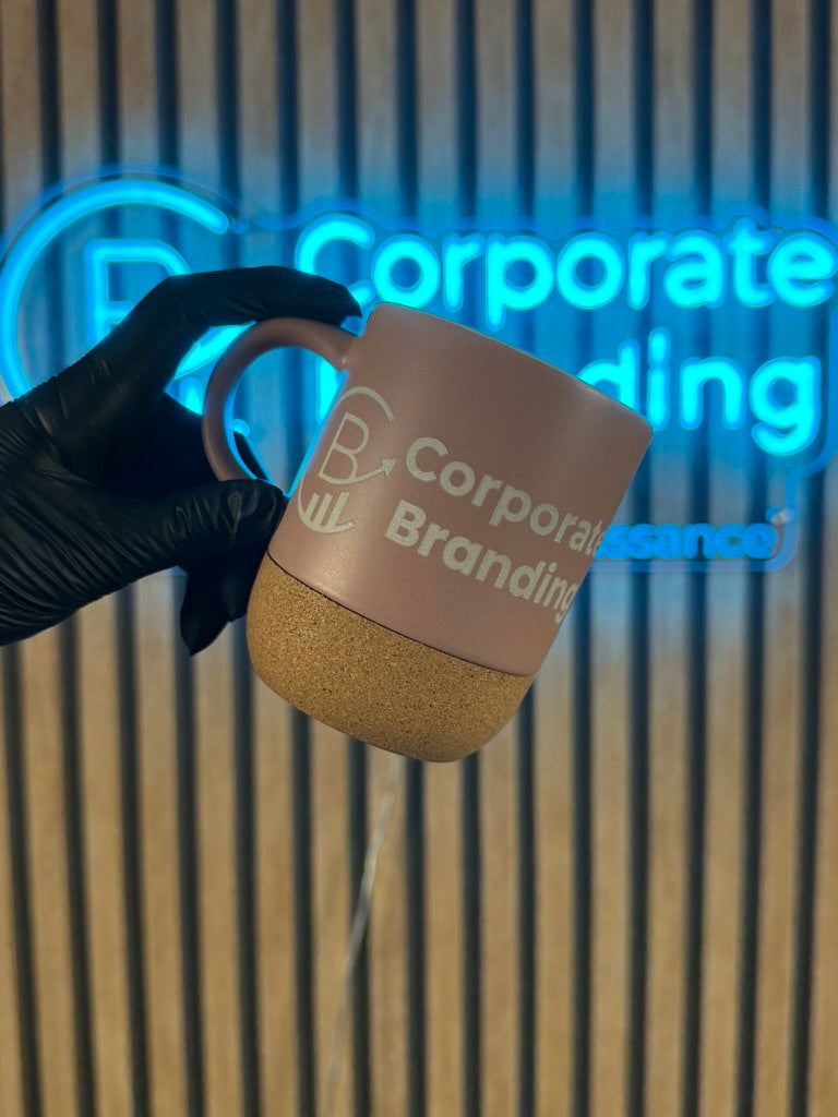 Mug en céramique et liège personnalisé 300ml - vue 2