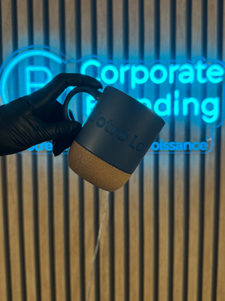 Mug en céramique et liège personnalisé 300ml - vue 3