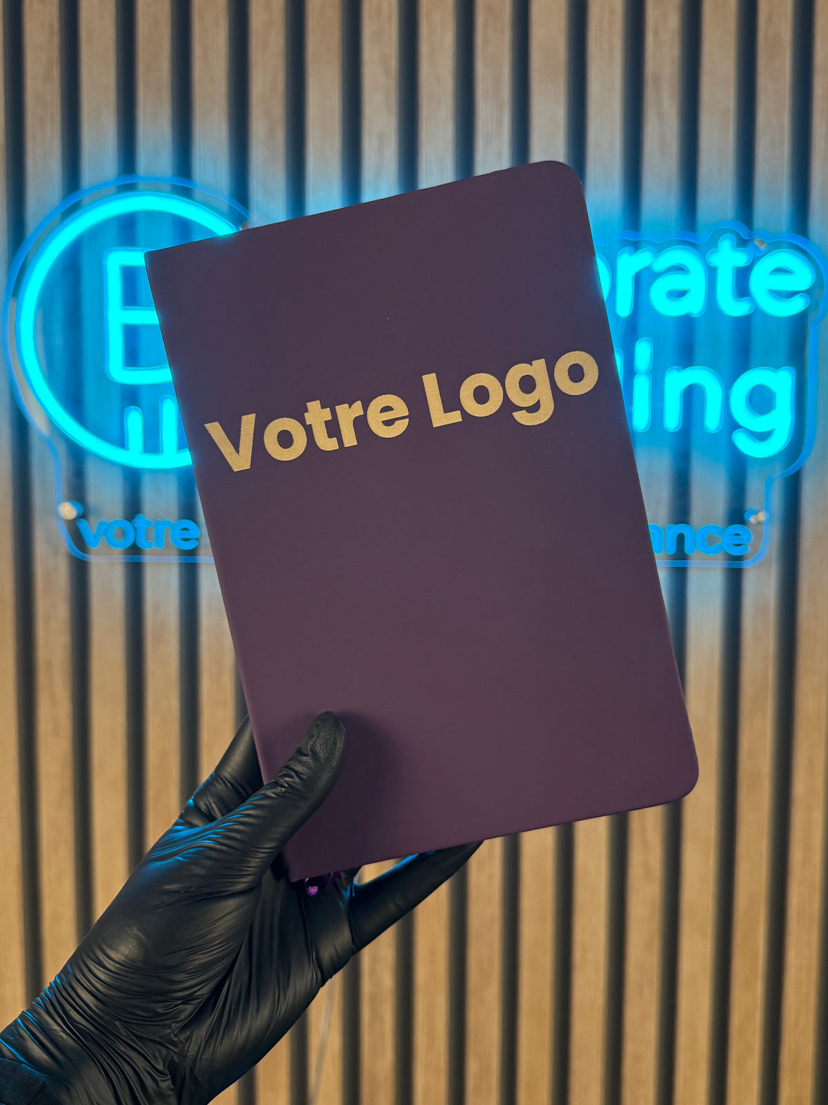 Carnet A5 personnalisé en PU, pages blanches