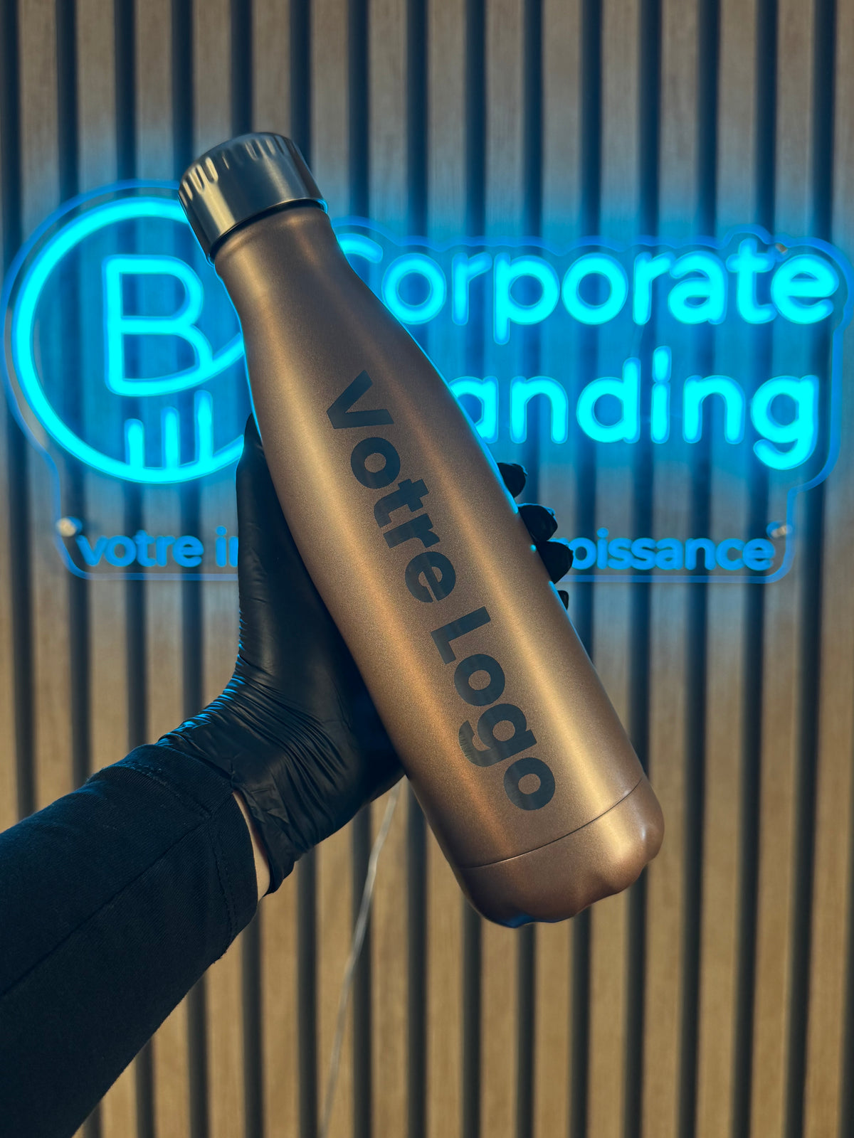Bouteille isotherme en inox personnalisée 500ml - vue 3