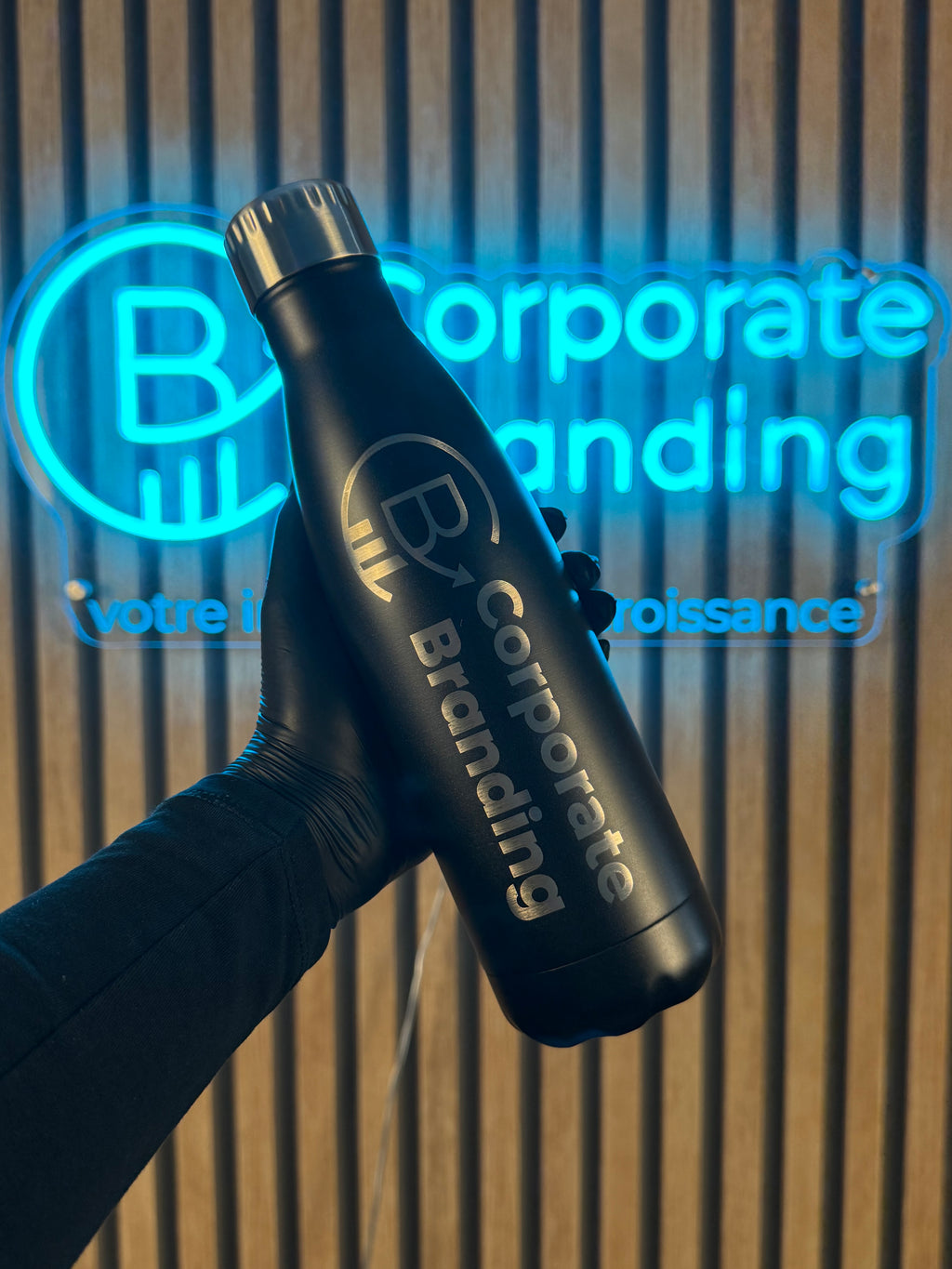 Bouteille isotherme en inox personnalisée 500ml - vue 2