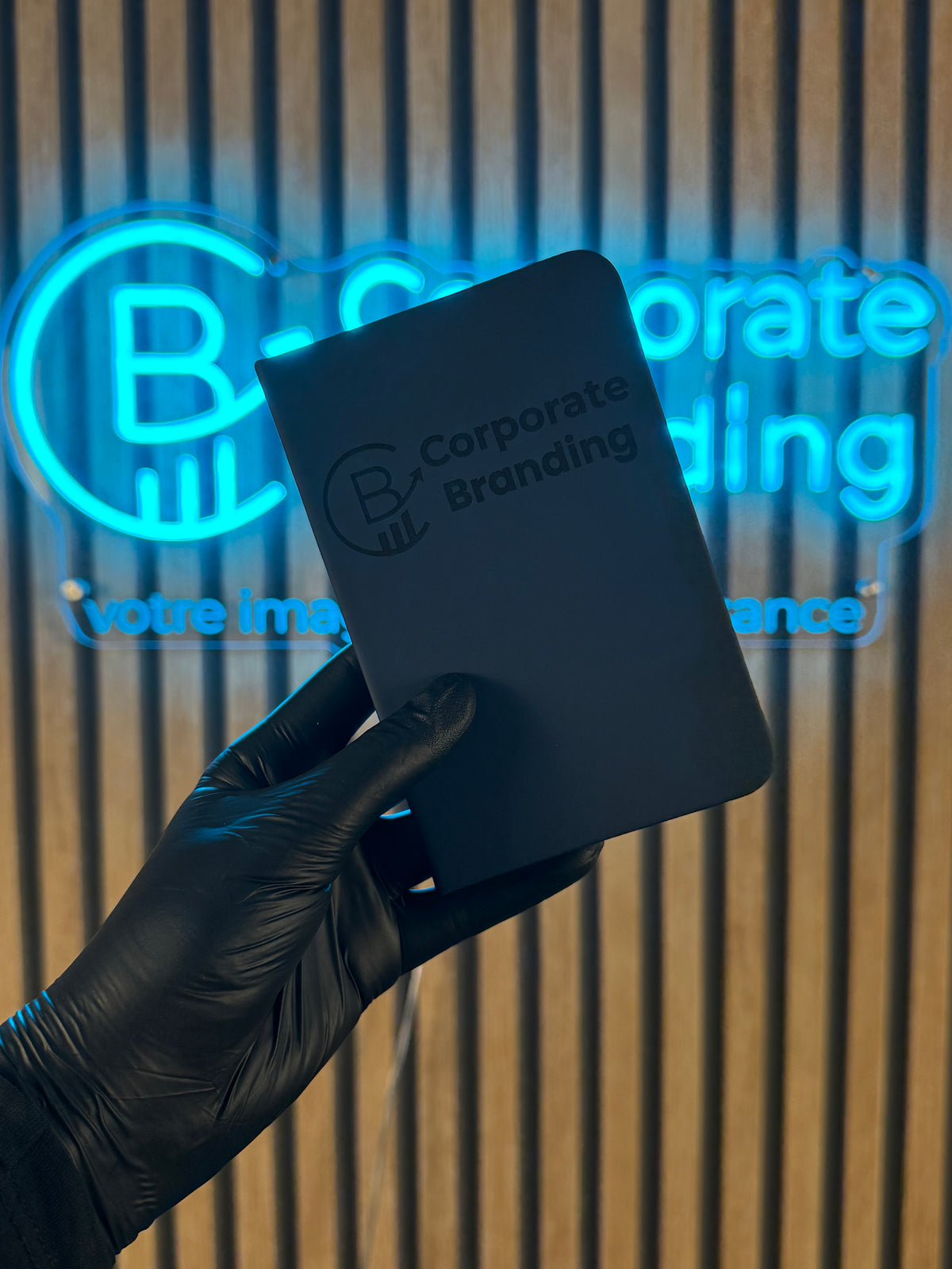 Carnet de poche personnalisé en PU, pages blanches - vue 2