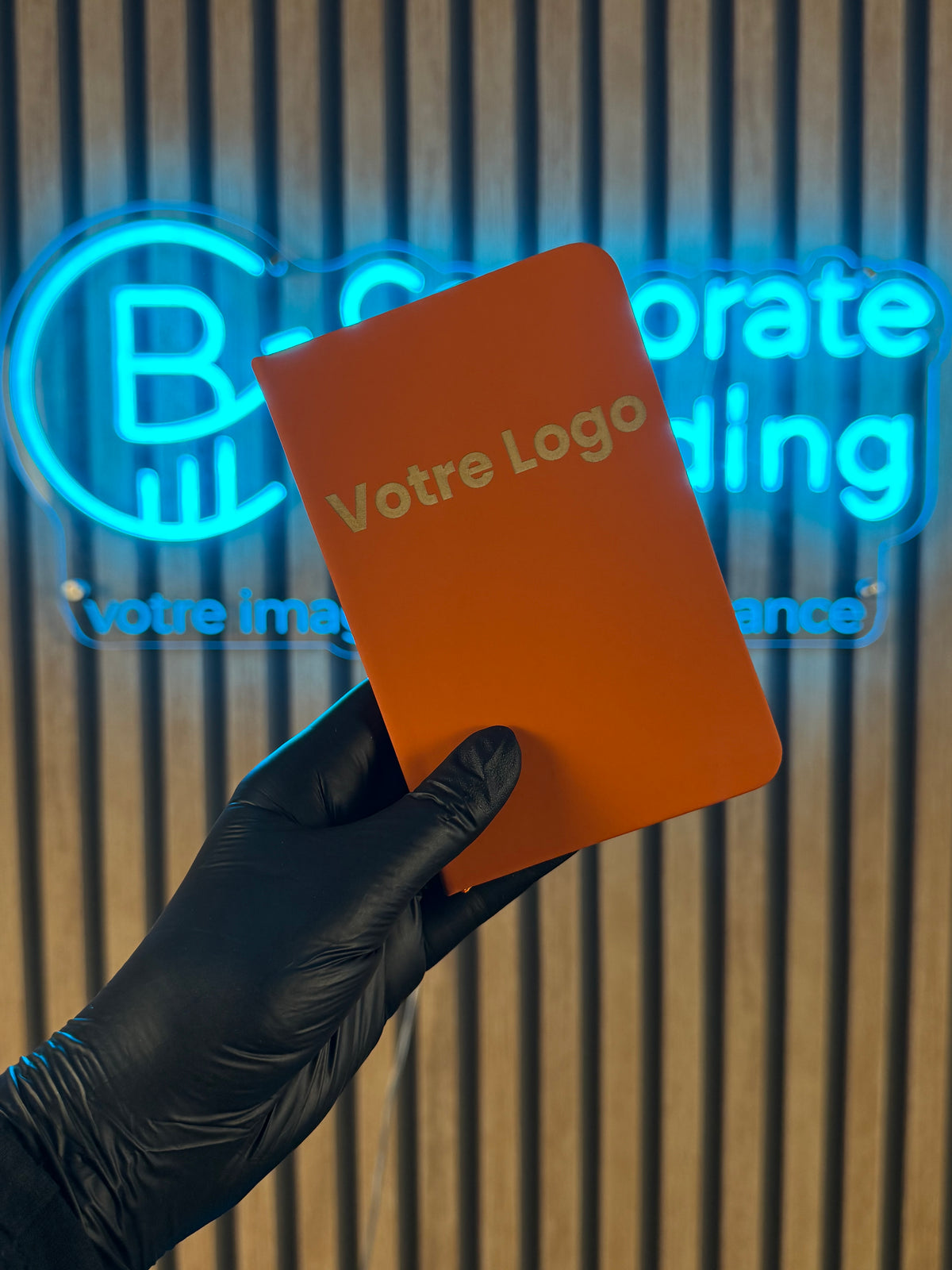Carnet de poche personnalisé en PU, pages blanches - vue 4
