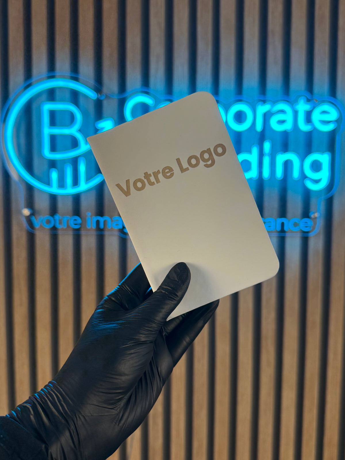 Carnet de poche personnalisé en PU, pages blanches - vue 5