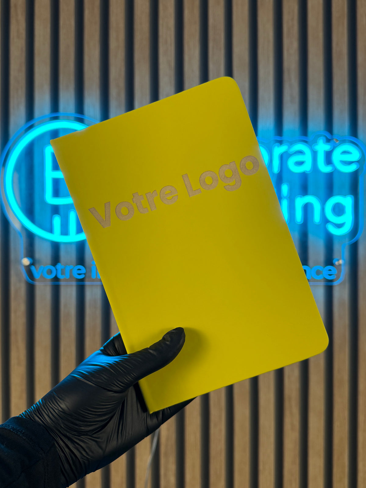 Carnet A5 personnalisé en PU, pages blanches - vue 5