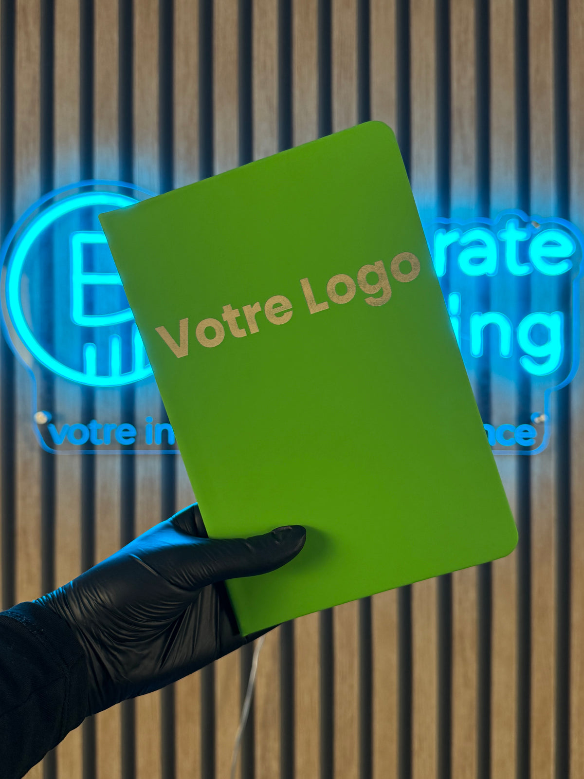 Carnet A5 personnalisé en PU, pages blanches - vue 6